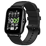 Amazfit GTS 2 Smartwatch für Android Phone iPhone, mit Alexa Integriert, GPS Fitness Uhr für Herren Damen, 7 Tage Akkulaufzeit, 90 Sportmodi, Blutsauerstoff Herzfrequenz Tracking, Wasserdicht, Schwarz