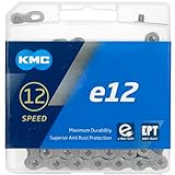 KMC Fahrradkette e12EPT, 12-fach, 1/2"x11/128", 130 Glieder, silber