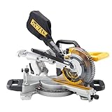 DEWALT 18 V Akku-Paneelsäge / Kapp-und Gehrungssäge (184 mm Sägeblattdurchmesser, 48° Neigungseinstellung, XPS-Schnittlinienanzeige, Lieferung ohne Akku und Ladegerät) DCS365N