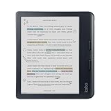 Kobo Libra Color | eReader | 7 Zoll blendfreie Farbe E Ink Kaleido™ 3 Display | Dunkelmodus-Option | Hörbücher | wasserdicht | Schwarz