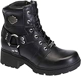 Harley-Davidson Damen Jocelyn Leather Motorcycle Casual Boot Stiefel, Schwarz, 38.5 EU