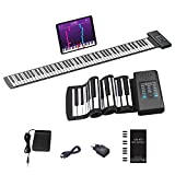 OYAYO Rollpiano 88 Tasten Roll Up Piano Keyboard Unterstützt MIDI mit 128 Tönen und Rhythmen, Rollklavier Flexibles Elektronisches Keyboard Klavier für Kinder Erwachsene Anfänger Geschenk