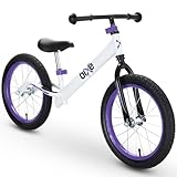 Bixe 16 Zoll Laufrad ab 5 Jahre lila - Balance Bike für große Kinder im Alter von 5 bis 9 Jahren - Fahrrad ohne Pedale mit Luftreifen - für Jungen und Mädchen - 16 inch Rad