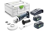 Festool Akku-Deltaschleifer DTSC 400 3,0 I-Plus (mit Akkupack BP 18 Li 3,0, Schnellladegerät, Schleifschuh, Protector, Longlife-Staubfangbeutel), im Systainer…