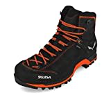 Salewa MS Mountain Trainer Mid Gore-TEX Herren Trekking- & Wanderstiefel, Grau (Asphalt/Fluo Orange), 46 EU