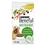 Beneful PURINA BENEFUL Wohlfühlgewicht Hundefutter trocken, mit Huhn und Gartengemüse, 1er Pack (1 x 12kg)