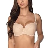 Gaia Damen Bügel BH Leicht Gepolstert Unterwäsche 758 Micaela, Beige 2,90B