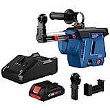 BOSCH GDE18V-26DB15 SDS-plus Bulldog mobiler Staubabsaugungs-Kit mit (1) CORE18V 4.0Ah Kompaktbatterie