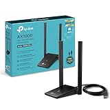 TP-Link Archer TX20U Plus WLAN Stick Für PC, WiFi 6 AX1800 Dual Band, USB 3.0, MU-MIMO, Antennen mit hoher Verstärkung, WPA3-Verschlüsselung, Kompatibel mit Windows 11/10, Schwarz, único