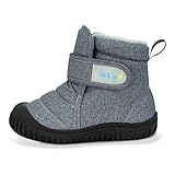 Jan & Jul Baby Winter Boots for Girls And Boys Easy-On (Heather Grey, EU Size 21 Toddler)