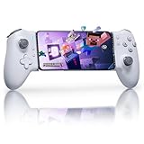 EasySMX M15 Handy Controller Android, Smartphone Controller für iPhone15 Series mit USB C, Bluetooth Handy Controller mit Hall Effekt Trigger&Joystick, meschanischen Tasten-Weiß