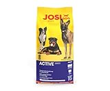 JosiDog Active (1 x 15 kg) | Adult | Premium Trockenfutter für ausgewachsene aktive Hunde | mit Geflügelfleisch verfeinert | glutenfrei | Powered by JOSERA | Hundefutter | Alleinfutter | 1er Pack