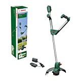 Bosch Akku Rasentrimmer UniversalGrassCut 18V-260 (1x Akku 2,0 Ah, 18 Volt System, Schnittkreisdurchmesser: 26 cm, verstellbare Handgriffe, im Karton)