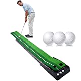 Golftrainermatte mit Autorückkehr und Ballsteller von Signstek für den Innenbereich und Außenbereich