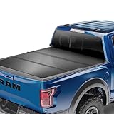 VEVOR Dreifach Faltbare Ladeflächenabdeckung, Kompatibel mit 2015-2024 Ford F-150, 6,5' (79") Ladefläche, Passt nur zu 6,5' x 5,4' (79" x 65,2") Innenladefläche, 400 lbs Tragkraft, LED-Licht