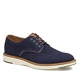 Johnston & Murphy Herren Upton Knit Wingtip Schuh, Marineblau gestrickt, 43 EU