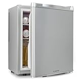 Klarstein Mini Kühlschrank für Zimmer, Mini-Kühlschrank für Getränke, Snacks & Kosmetik, Kleine Minibar, Kühlschrank Klein & Leise, Verstellbare Ablagen, Kleiner Skincar Kühlschrank 6-18°C, 38L