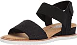 Skechers Damen Desert KISS Knöchelriemchen Sandalen, Black Microfiber Suede/Gore Trim, 39 EU