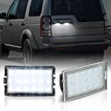 OZ-LAMPE LED Kennzeichenbeleuchtung für Lan-d Ro-ver Discovery 3 Discovery 4 Freelander 2 Rang Rover Sport, Kennzeichen mit CAN-Bus, Nummernschildbeleuchtung LED 2 Stücke 18 * 2835 SMD