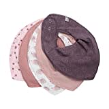 PIPPI Unisex Baby Bandana Bib (5-Pack) dreieck Lätzchen, Old Rose, One Size