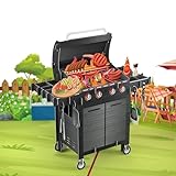 MOKIO® Pop-Up Karte – BBQ Grill – 3D Glückwunschkarte zum Geburtstag oder als Verpackung für ein Geldgeschenk, Gutschein zum Grillen im Garten