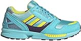 adidas Originals ZX 8000, Clear Aqua-Light Aqua-Shock Yellow, 4