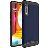 TUDIA DualShield kompatibel für LG Velvet 5G 4G Hülle, [Merge] Stoßfestes Dual Layer Dünn TPU Militär Grade Schutzhülle für LG Velvet 5G - Indigoblau