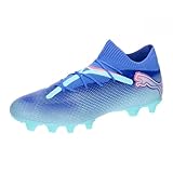 PUMA Unisex Future 7 PRO FG/AG Soccer Shoe, Bluemazing White-Electric Peppermint, 46 EU