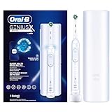 Oral-B Genius X Elektrische Zahnbürste/Electric Toothbrush, 6 Putzmodi für Zahnpflege, künstliche Intelligenz & Bluetooth-App, Reiseetui, Geschenk Mann/Frau, Designed by Braun, weiß