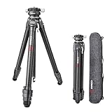 Kamera Stativ, COMAN Zero Y Tripod Carbon Fiber mit 360° Panoramakugelkopf und Arca Swiss Videostativ für alle DSRL-Kameras, leichtes Tripod mit 15.3–156.7cm Höhe, Mittelsäule Belastbar bis 18 kg