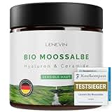 BIO Moossalbe gegen Falten - TESTSIEGER F.A.Z. 24 & Vergleich.org 23/24 - Naturkosmetik - 4% Isländisch Moos, 1% Hyaluron, Ceramide - Made in Germany, vegan, nachhaltig,tierversuchsfrei