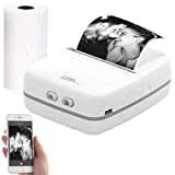 Callstel Labelprinter: Mobiler Akku-Foto-Thermodrucker, Android & iOS, Versandrückläufer (Mini Fotodrucker, Mini Printer, Sofortbildkamera)