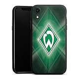 DeinDesign Premium Silikon Hülle kompatibel mit Apple iPhone Xr Handyhülle schwarz Case SV Werder Bremen Offizielles Lizenzprodukt Wappen