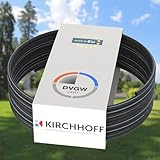 Kirchhoff Wasserleitung für Gartenbewässerung 25 mm x 25 m | PE Rohr für Sprinklersystem | Verlegerohr HDPE | DVGW | Trinkwasserleitung | Made in EU