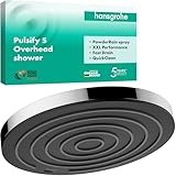 hansgrohe Pulsify S - Kopfbrause, runde Duschbrause (260 mm), Regendusche mit 1 Strahlart für Wand- oder Deckenmontage, Brausekopf mit Antikalk-Funktion, Chrom, 24140000