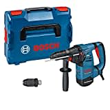 Bosch Professional Bohrhammer GBH 3-28 DRE (inkl. Schnellspannfutter 13mm, Wechselfutter SDS-plus, Tiefenanschlag 210mm, Zusatzhandgriff, Fetttube, Maschinentuch, L-BOXX)