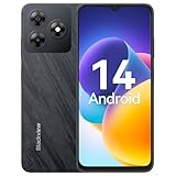 Blackview Handy Ohne Vertrag Günstig Android 14, 6GB+64GB/2TB SD, Octa Core 6,56" HD+, Akku 4700mAh, 13MP+8MP Kamera, 4G Dual SIM Smartphone Simlockfreie, 3.5mm Jack/GPS/2 Jahre Garantie