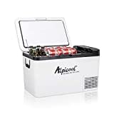 Alpicool K25 25 Liter Kühlbox Kühlschrank Gefrierbox Mini tragbare Elektrische Kühlbox 12/24V DC für Auto, Lkw, Boot und Steckdose mit USB-Anschluss, -20℃-20℃