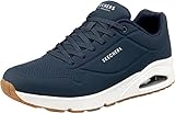 Skechers Herren Uno Stand On Air sneakers, Navy Durabuck Trim, 46 EU