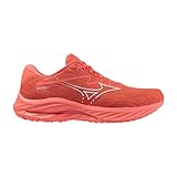 Mizuno Wave Rider 27, Laufschuh für Herren (Dubarry/White/Cranberry, EU-Schuhgrößensystem für Erwachsene, Größe M, 45), Dubarry White Cranberry, 45 EU