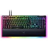 Razer BlackWidow V4 Pro (Green Switch) - Mechanische Gaming-Tastatur Snap Tap (Klickende Mechanische Switches, Befehlsrad und 8 Makro-Tasten, Multifunktionsrolle) QWERTZ DE-Layout | Schwarz