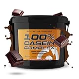 Scitec Nutrition 100% Casein Complex - Micellar Casein Based Casein Complex - mit L-Glutamin, Taurin und pflanzlichen Enzymen, 5 Kg, Belgische Schokolade