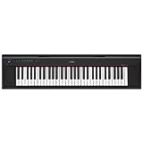 YAMAHA NP-12 Piaggero - Slimline Home Keyboard für Hobbyisten und Anfänger in Schwarz