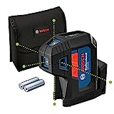 Bosch Professional 5-Punkt-Laser GPL 5 G (grüner Laser, Arbeitsbereich: bis 30 m, Tasche)