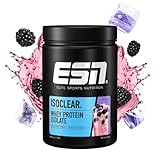 ESN ISOCLEAR Whey Isolate Protein Pulver, Blackberry, 908 g, Proteinlimo mit fruchtig leckerem Geschmack, clear Whey, geprüfte Qualität - made in Germany