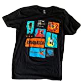 CUO Vintage Joe Bonamassa Blues Rock Gitarristen Konzert-Tour-Shirt Gitarren klein schwarz, Schwarz , XXL