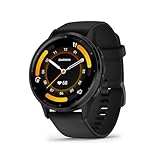 Garmin Venu 3 – GPS-Fitness-Smartwatch mit Bluetooth Telefonie und Sprachassistenz, Ultrascharfes 1,4 Zoll AMOLED-Touchdisplay, Fitnessfunktionen, Garmin Music, Garmin Pay und Rollstuhlmodus