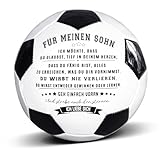 Uloveido zu meiner Tochter Volleyball, zu Meinem Sohn Fußball, inspirierende Sport Geschenk im Freien Indoor Training Bälle (Football-FUR Meinen Sohn)