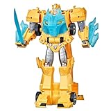 Transformers Spielzeug Bumblebee Cyberverse Adventures Roll N’ Change Bumblebee Action-Figur zum Anschieben, ab 6 Jahren, 25 cm, F2730, Multi