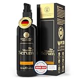 BIO Vitamin C Serum • 100ml +Hyaluron +Vitamin E +Panthenol ✓ 100% Vegan & BIO ✓ 6-Fach Vitamin C Serum Gesicht ✓hochdosiertes & verkapseltes Vitamin C für reine Haut ✓ Naturkosmetik Made in Germany